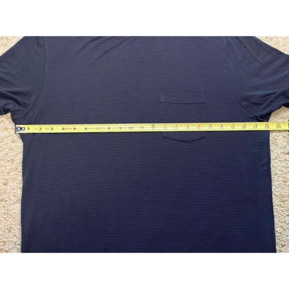 Vuori Men's Black Linear Tech Tee Performance Shirt Size Large L EUC - Picture 5 of 7